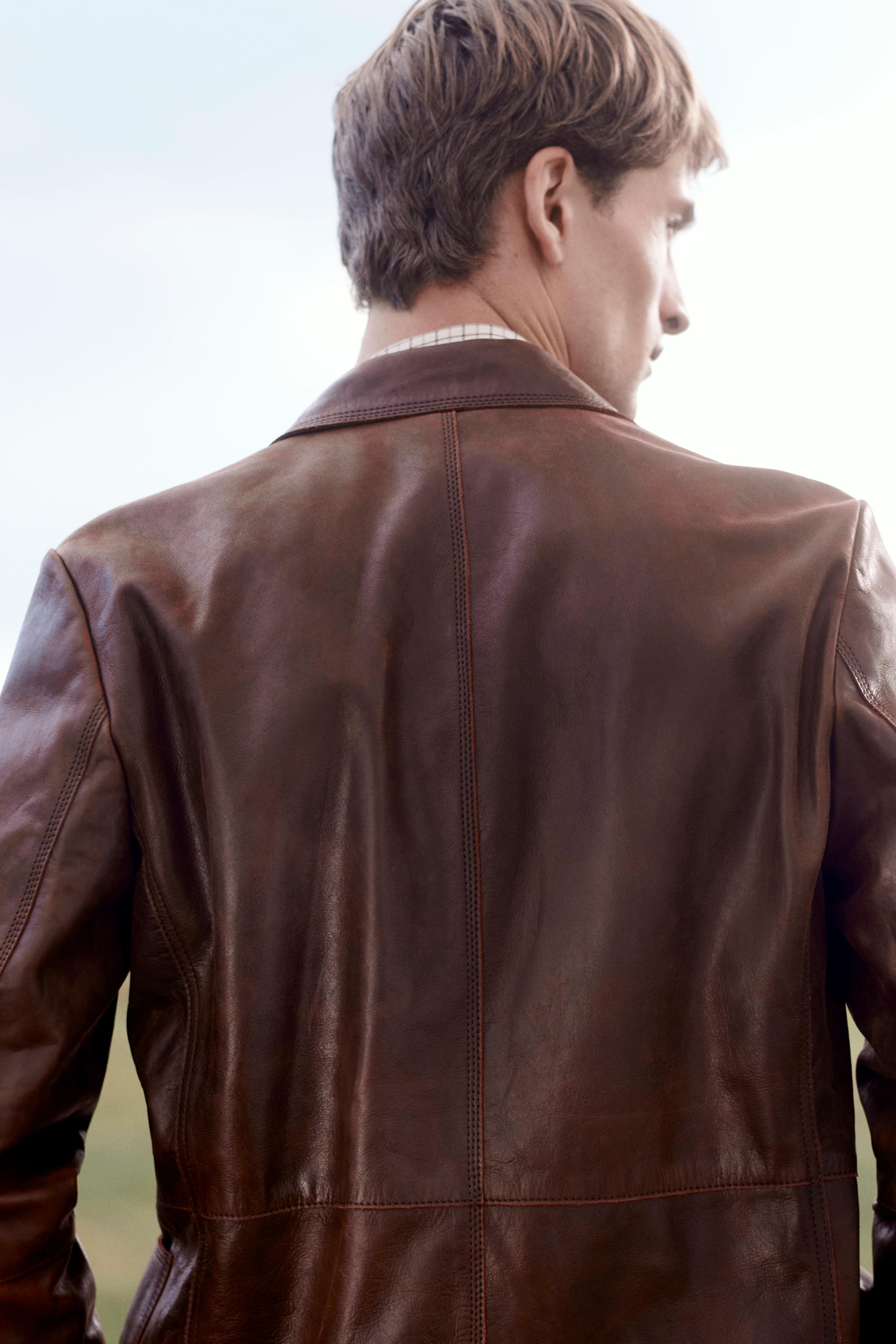 LIMITED EDITION LEATHER SUIT BLAZER